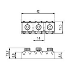 Locking Nut για Floyd Rose Samwoo PL001 BK