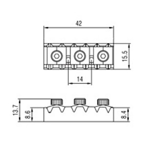 Locking Nut για Floyd Rose Samwoo PL001 BK Locking Nut για Floyd Rose Samwoo PL001 BK