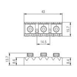 Locking Nut για Floyd Rose Samwoo PL002 CR
