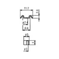 String Retainer Ηλεκτρικής Κιθάρας Samwoo HS006 BK